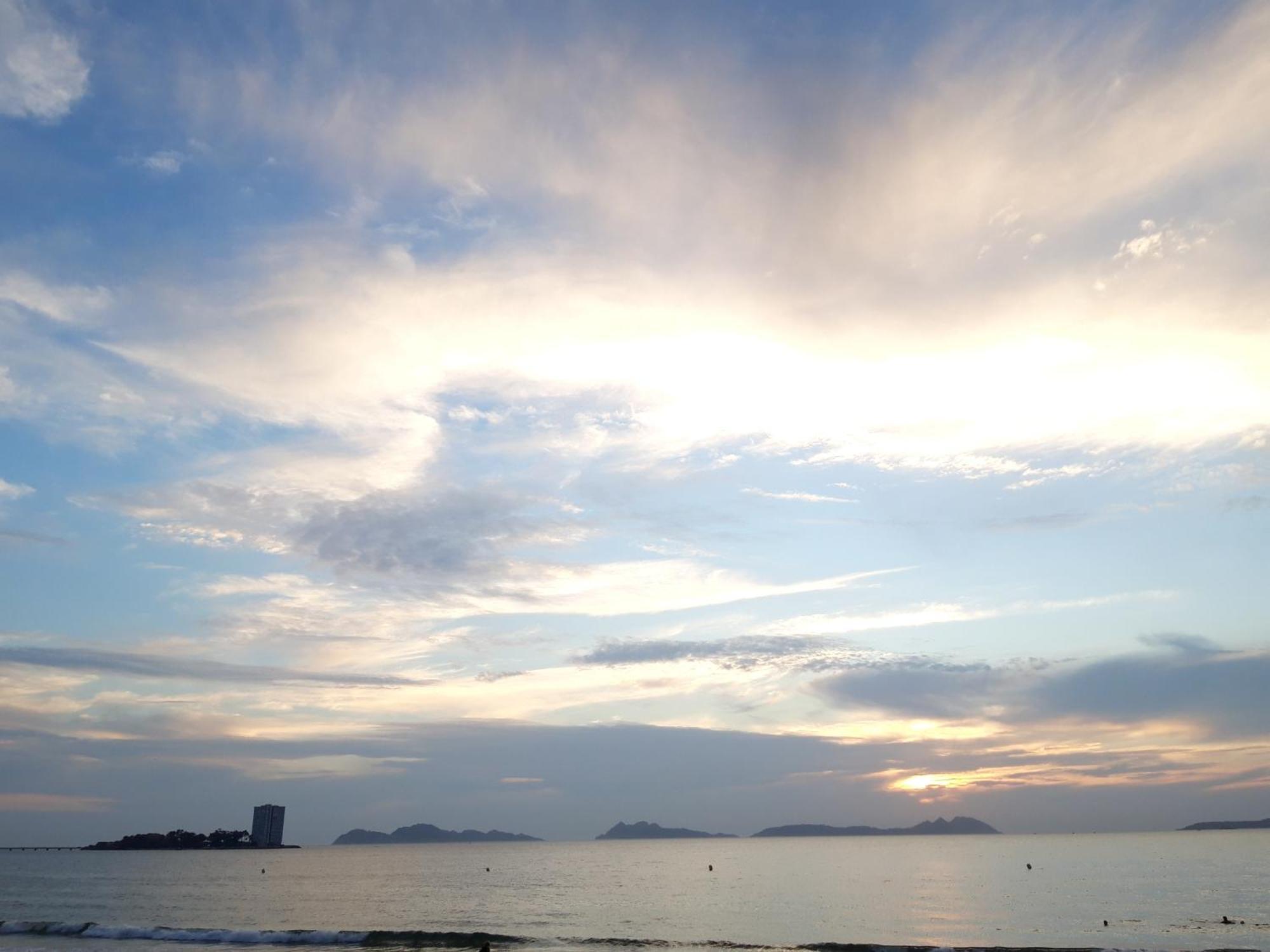 Atico En La Playa De Samil Vigo Exterior foto
